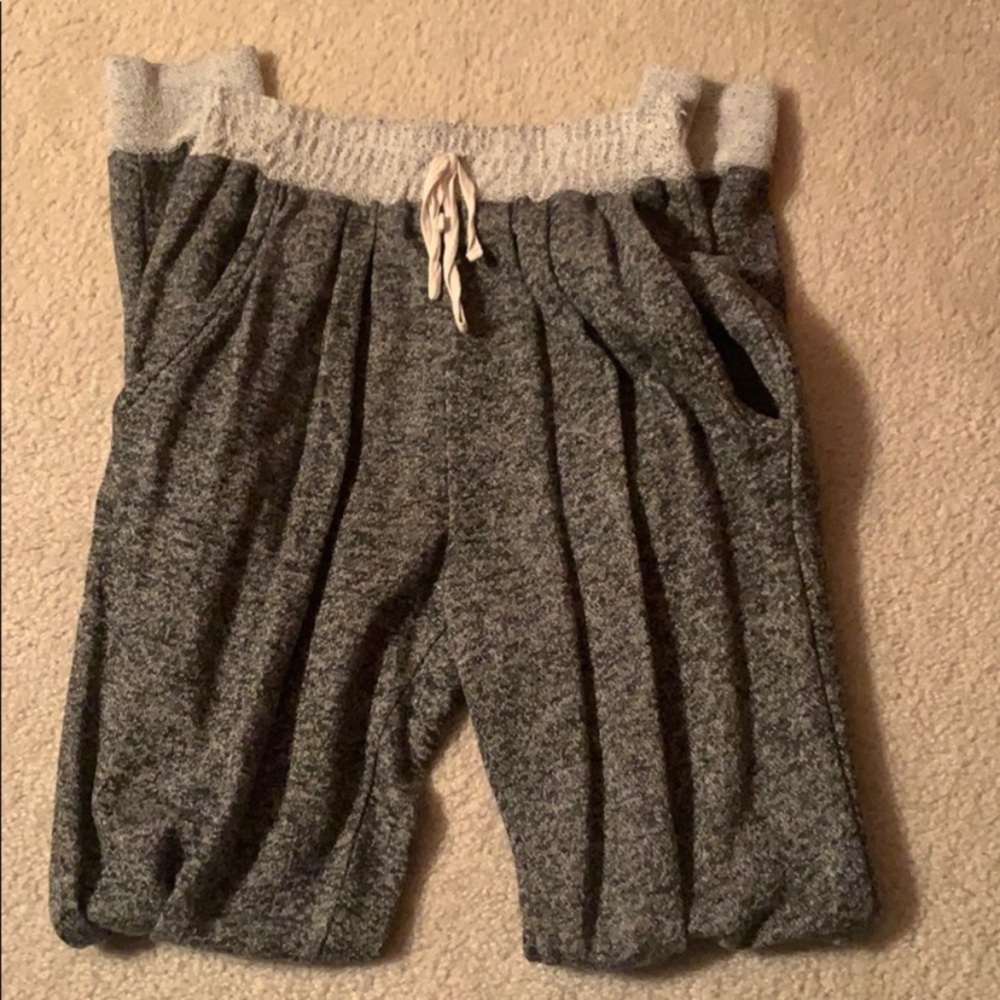 Gray jogger pants